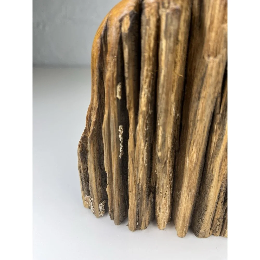 Live Edge Wood Vase Weed Pot Australian Red Gum Wood Fence Post Brutalist Rustic